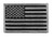 Tactical Black and Gray US Flag Patch with Hook Loop Backing