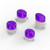 ABXY Bullet Buttons Mod Kit Levers Joystick for Xbox One S Slim Elite Controller  Clear Purple