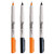 Sharpie Chisel Tip Permanent Markers  Orange and Black Ink  4 Count   Ultra Fine Tip