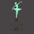 2pcs Luminous Light Switch Decals Glow in The Dark A Dancing Girl Wall Stickers Light Switch Decor Art Mural Paste