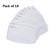 PM2.5 Activated Carbon Filter Insert Replaceable 5 Layers Protective Anti Haze Filter Paper Pack of 10