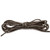 DailyShoes Womens Round Waxed Shoelaces Ox Flat Dress Canvas Shoe Laces   Great for Kids Shoes    1 PAIR   Dark Brown  54" INCH  137 cm