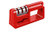 4-Stage Knife Sharpener to Restore  Renew  and  Polish Straight-Edge Knives  and  Sharpen Scissors  Edge Knives  and  Sharpen Scissors and Easy to Use for Kitchen  Camping  and  Hiking  Diamond Abrasives  red