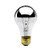 Bulbrite Incandescent A19 Dimmable Medium Screw Base  E26  Light Bulb  60 Watt  Half Chrome