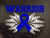 Blue Awareness Ribbon Warrior Window Decal  Apraxia  Child Abuse  colon cancer  colorectal cancer  colitis  chron's  Huntingtons disease