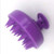Hair Shampoo Brush Scalp Care with Soft Silicone Scalp Massager Purple