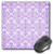 3dRose LLC 8 x 8 x 0.25 Inches Pretty Purple and White Interconnected Damask Pattern Mouse Pad  mp_152262_1