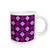 3dRose Argyle Design Purple Ceramic Mug  15-Ounce