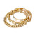 IFKM Gold Bracelets for Women  14K Gold Plated Dainty Layered Chain Bracelets Adjustable Cute Bangle Link Bracelet Set  3PCS Gold Plated