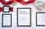 Modern Red and Black Wedding Invitation- SAMPLE SET