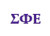 Officially Licensed Sigma Phi Epsilon 8" x 3" Window Decal - Purple