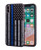 iPhone Xs Max Case,BWOOLL Slim Anti-Scratch Shockproof Leather Grain TPU Rubber Protective Cover for Apple iPhone Xs Max (2018) 6.5 inch - Thin Blue Line American Flag