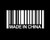 Made in China Barcode Decal Vinyl StickerCars Trucks Vans Walls Laptop White5.5 x 2.7 inDUC1415