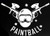 Crossed Paintball Mask Guns Decal Vinyl StickerCars Trucks Vans Walls Laptop White5.5 x 3.7 inDUC909