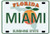 Miami Florida License Plate Fridge Collector's Souvenir Magnet 2.5" X 3.5"