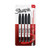 Sharpie Twin Tip Permanent Markers, Fine & Ultra-Fine Points, Black, 4 Pack (32175PP)