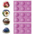 6 Holes Half Round Shape Silicone Mold? For Chocolate  Cake  Jelly  Pudding  Handmade Soap Half Ball Sphere Silicone Cake Mold  3pcs-Purple