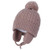 Connectyle Toddler Boys Kids Earflap Fleece Lined Knit Beanie Cap Warm Winter Hats with Pom Khaki