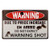 HANTAJANSS Due to Price Increase On Ammo Do Not Expect A Warning Shot Metal Sign  Retro Safety Tin Signs for Yard  Farm  Fence  Home.