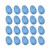 Hengyaai 20pcs Spring Easter Eggs Plastic Eggs Rabbit Ornament Spotted Easter Egg Decorative Easter Eggs for Easter Home Decor  Blue