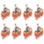 Karcy SPDT Toggle Switch 2 Position ON OFF 250V AC 15A Momentary Toggle Switch Orange Set of 8