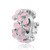 QeenseKc Pink Butterfly Charm Enamel Garden Spacer Bead for European Bracelet