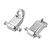 Drfeify Guitar String Tree Roller  2PCS Roller String Tree Retainer with Screw Accessory for Electric Guitar Bass Silver