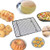 Stainless Steel Cooling Rack  Wire Baking Rack, Tight-Grid Design and Oven Safe Roasting Rack for Half Sheet Pan, Roasting, Cooking, Grilling,Drying