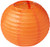 Amscan Round Paper Lanterns  9 1 2 inches  Orange Peel