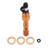F FIERCE CYCLE M10x1.0mm Orange Motorcycle Brake Master Cylinder Caliper Bolt Bleeder Screw