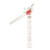 ZHUPI Chinese Hair Sticks for Women Long Hair Buns  Vintage Flower Hair Chopsticks Pins with Removable Pearl Tassels red
