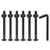 Hilitchi M6 Black Hex Socket Head Screws Bolts Barrel Nuts Hardware Assortment Kit for Crib Baby Bed Furniture Cots and Chair  M6x65-12PCS