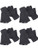 4 Pairs Winter Half Finger Gloves Knitted Fingerless Mittens Warm Stretchy Gloves for Men and Women  Grey