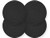 Cotton Round Woven Coasters Drink - Handmade Braided Cup Coasters Absorbent Woven Coasters Hot Pads Mats for Drink Home Kitchen Heat-Resistant Reusable Non-Slip  4 pcs black