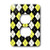 3dRose lsp_20418_6 Argyle Design Yellow Black White 2 Plug Outlet Cover