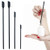 4PCS Mini Spatula Set 3 Size Small Silicone Spatula Set Last Drop Rubber Spatula for Beaty and Kitchen Use Black