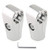 HJ Garden 2PCS Pipe Fitting Connector for Pipe Shelf Storage Rack  Two-way Joint for Drying Rack Clothes Rail Shelf
