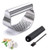 Garlic Press Rocker  Manual Stainless Steel Garlic Crusher Garlic Mincer Presses and Ginger Press Squeezer with Silicone Garlic Peeler Plus Clean Brush  Ergonomic  Easy to Clean Garlic Press Rocker  Manual Stainless Steel Garlic Crusher Garlic Mincer Presses and Ginger Press Squeezer with Silicone Garlic Peeler Plus Clean Brush  Ergonomic  Easy to Clean