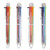PapaBear Multicolor Pens - 2 Pack of 6-in-1 Retractable Ballpoint Pens - 0.5mm Best for Smooth Writing  0.5