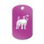 Mister Petlife Jack Russell Terrier Engraved Keychain GI Tag JRT Parson Purple