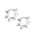 Kpop Punk Earrings Personalized Stainless Steel Huggie Hoops Thick Spike Hoop Earrings for Men Women