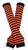 Bienvenu Punk Gothic Rock Long Arm Warmer Fingerless Gloves  BlackOrange