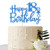 Royal Blue Glitter Happy 18th Birthday Cake Topper - 18 Cake Topper - 18th Birthday Party Supplies - 18th Birthday Party Decorations