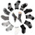 12 Pairs Non Skid Anti Slip Baby Crew Socks with Grips For Baby Toddlers Boys Girls Infant Kids?12-36 Months?  Grey