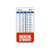 Medical Student Badge Buddy Vertical w Height  and  Weight Conversion Charts  Standard  Red