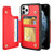 ZVE iPhone 11 Pro Max Wallet Case  iPhone 11 Pro Max Credit Card Holder Case iPhone 11 Pro Max Slim Leather Case Protective Shockproof Pocket Wallet Case for Apple iPhone 11 Pro Max 6.5 inch - Red