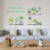 Pot Green Plants Pastoral Style Wall Decals Removable PVC Art Wall Decals for Living Room Bedrooom
