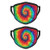 2PCS Colorful Rainbow Dust Washable Reusable Filter and Reusable Mouth Warm Windproof Cotton Face