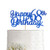 Blue Happy 68th Birthday Cake Topper  Royal Blue Glitter Cheers To 68 Years Party Cake Decorations  Supply