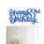 Blue Happy 83rd Birthday Cake Topper  Royal Blue Glitter Cheers To 83 Years Party Cake Decorations  Supply